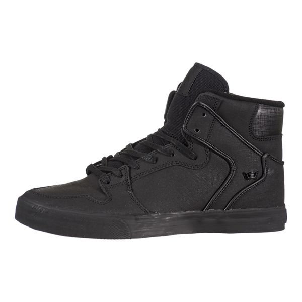 Supra Vaider High Top Shoes Mens - Black | UK 68E2F07